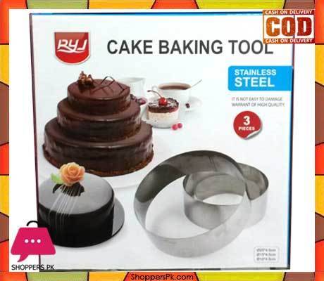 Round cake pan set. (can also be used as cookie cutter