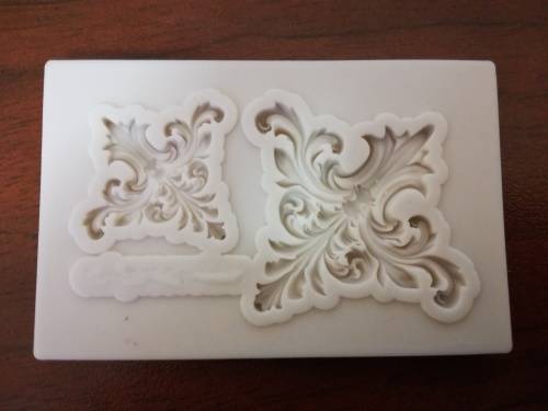 Flower Embellishment silicone fondant mould.