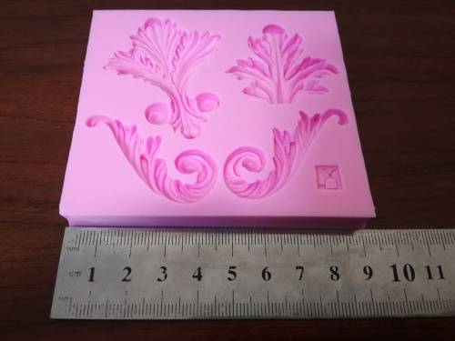 Flower embellishments silicone fondant mould.