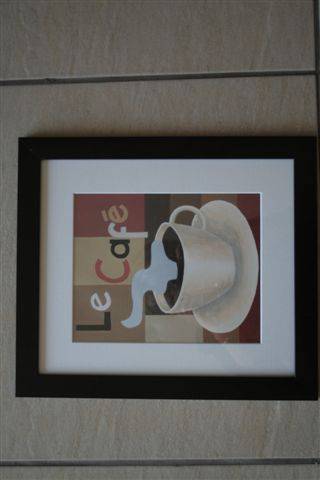 Framed Coffee Print 33x37cm, Was R150 now R60