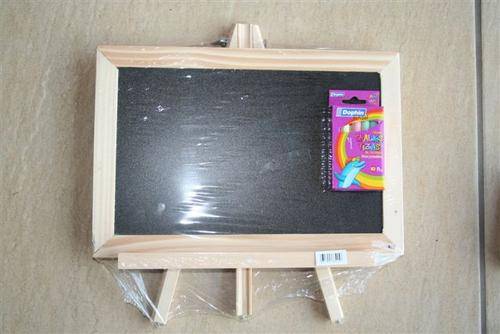 Small Black board easel with free packet of chalk, 30x20cm