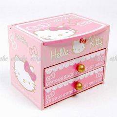 Wooden Hello kitty  jewellery box