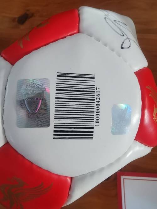OFFICIAL LIVERPOOL SIGNED BALL. - 1st Team