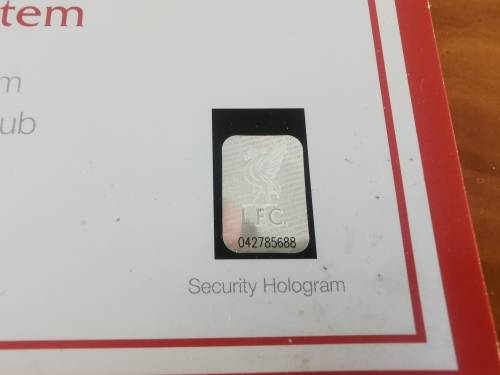 OFFICIAL LIVERPOOL SIGNED BALL. - 1st Team