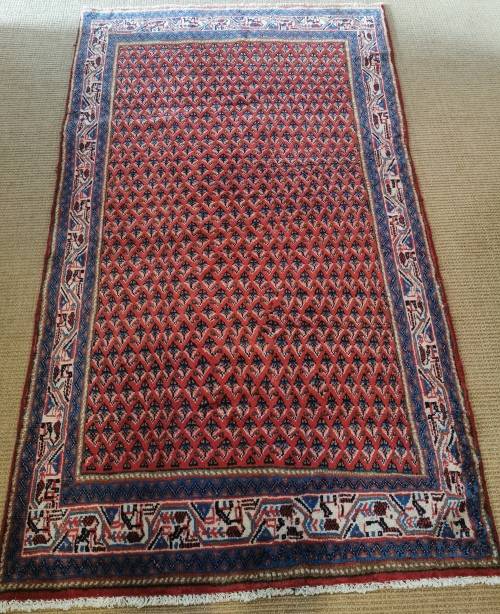 Persian Hand Knotted Qom Rug