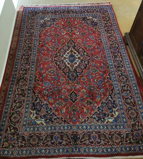 A Large Persian Hand Knotted Sabzevar Carpet