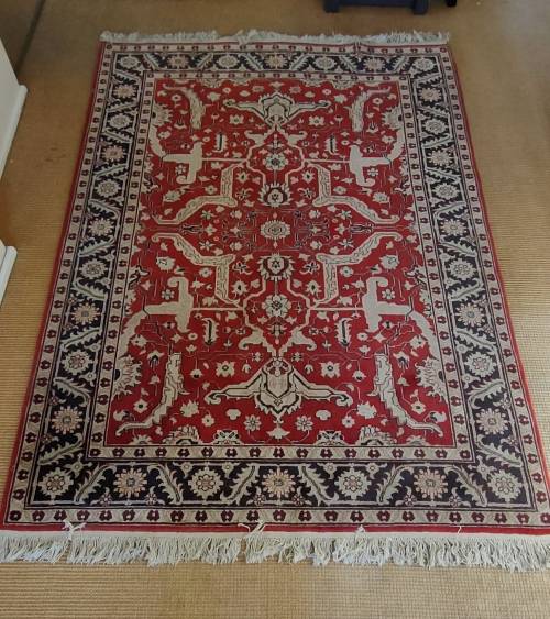 Beautiful bright hand knotted Persian carpet
