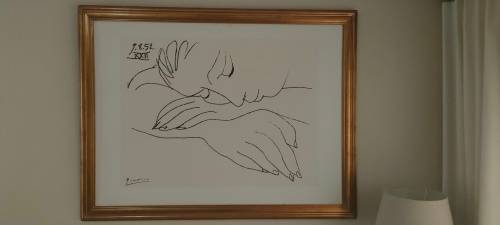 ****HUGE**** Amazing find!!! Picasso `Sleeping Lady`