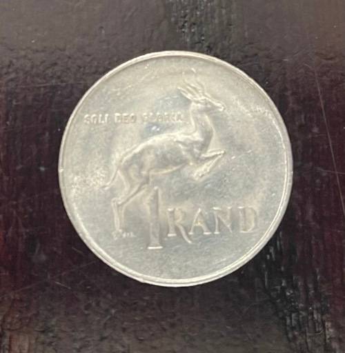 1966 South Africa (RSA) R1.00 coin - Afrikaans `Suid-Afrika` Circulated, 16 Grams (RSA1)