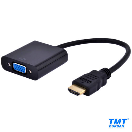 VGA to HDMI Cable with Aux Line Out + Aux Cable