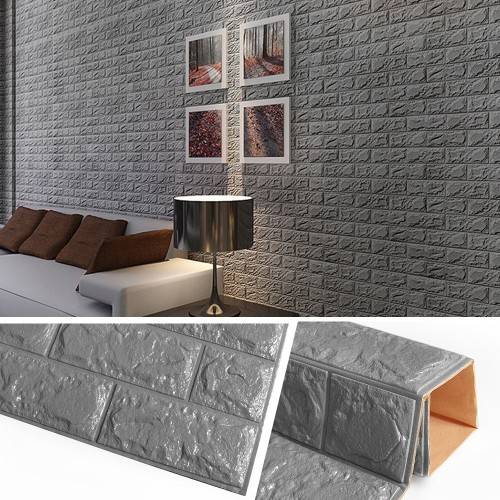 3D Brick Wall Foam Sticker