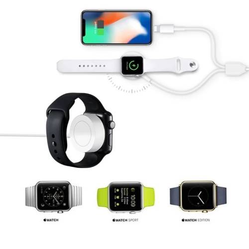 3 in 1 Wireless Charger Stand For IOS - Black