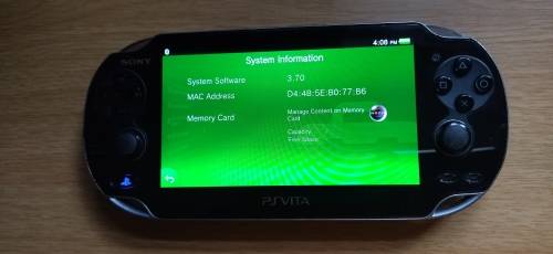 Sony Playstation Vita, Vita Case, 4GB Memory Card, 2 Games, SD2Vita (64GB) and Charger
