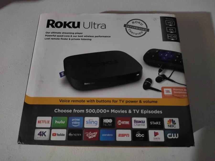 ROKU ULTRA 4K/HDR UHD STREAMING MEDIA PLAYER