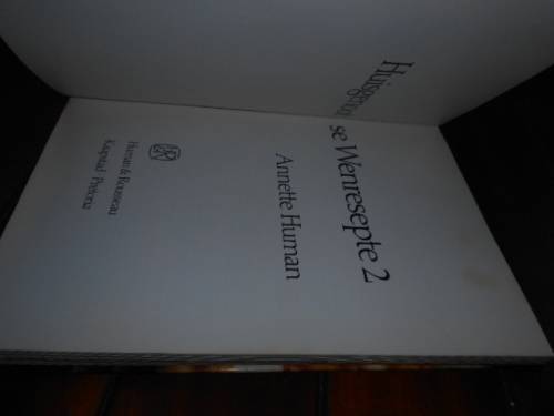 Annette Human - Huisgenoot: Wenresepte 2  - Human & Rousseau 1984 eerste ed  geillus hardeb