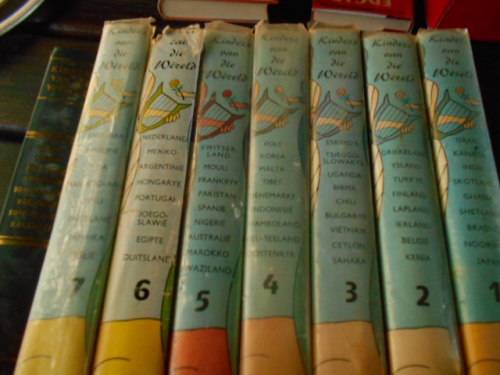 CF ALBERTYN - KINDERS VAN DIE WERELD  -  DEEL 1 TOT 8  ALBERTYN  KAAPSTAD HARDEBANDBOEKE