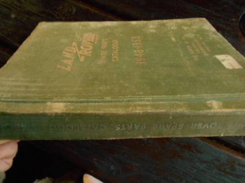 Landrover Book of spare parts catalogue birmingham 1955, 6th edition part no 4056 hardback
