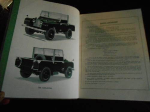 Landrover Book of spare parts catalogue birmingham 1955, 6th edition part no 4056 hardback