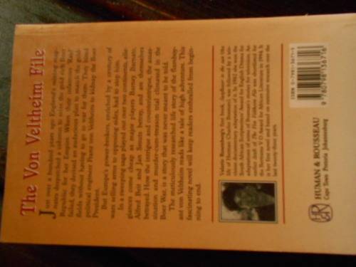 V ROSENBERG - THE VON VELTHEIM FILE - (Capture of Paul Kurger etc) - 1997 ED. SOFTBACK
