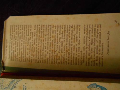 3 BOOKS: SEA POWER T124 1941, FROGMEN WARTIME - T WALDRON  1953 -  CAINE MUTINY - H WOUK 1951