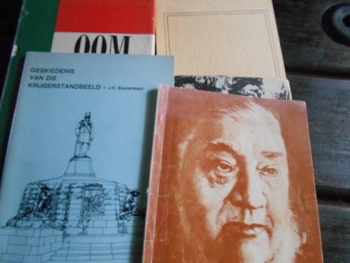 VIER PAUL KRUGER BOEKE - ANNA M LOUW - GROOT GRYSE, OOM PAUL, Krugermuseum en Krugerstandbeeld