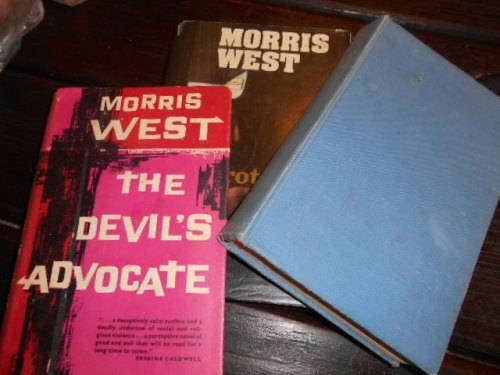THREE BOOKS MORRIS WEST - DEVILS ADVOCATE, TOWER OF BABEL & PROTEUS HARDBACK COVERS