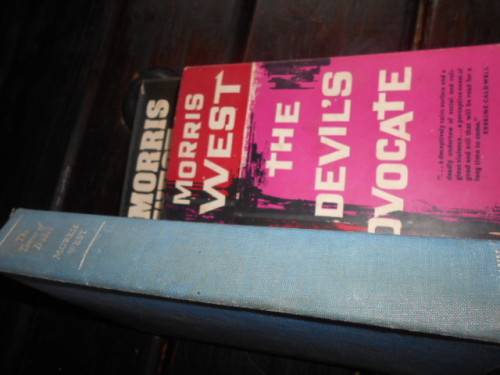 THREE BOOKS MORRIS WEST - DEVILS ADVOCATE, TOWER OF BABEL & PROTEUS HARDBACK COVERS