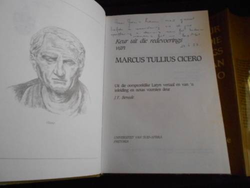 JT BENADE -Keur uit die redevoerings Marcus Tullius Cicero (Manualia composita) (Afrikaans Edition)