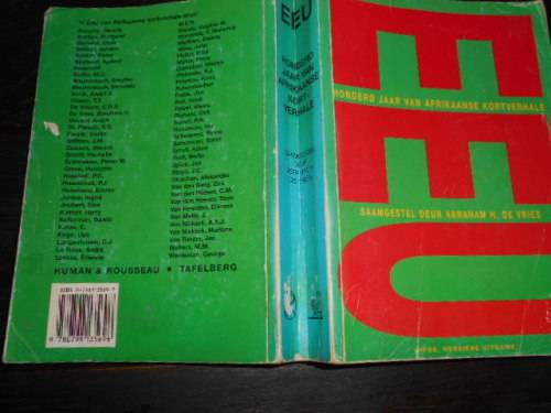 ABRAHAM DE VRIES samesteller  -  EEU  - 100 JAAR VAN AFRIKAANSE KORTVERHALE