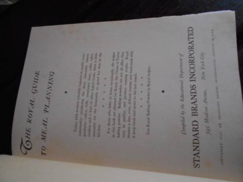 Any One Can Bake Royal Baking Powder Cookbook Antique Recipes Food rare 1929  hardback
