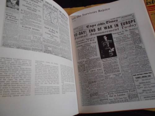 VIC ALHADEFF -  A NEWSPAPER HISTORY OF SOUTH AFRICA 1985 ENLARGED