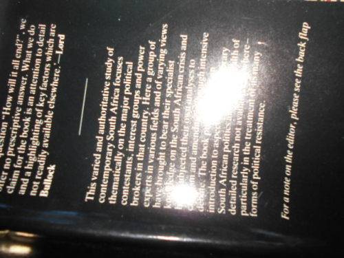 SOUTH AFRICA NO TURNING BACK - SHAUN JOHNSON - FOREWORD LORD BULLOCK