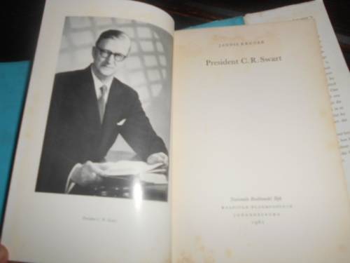 PRESIDENT -  CR SWART deur Jannie Kruger - Nasionale Boekhandel 1961