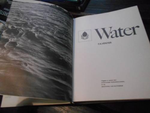 WATER -  FA VENTER -  autogr. Ministerie van Waterwese eksemplaar 77 van 153