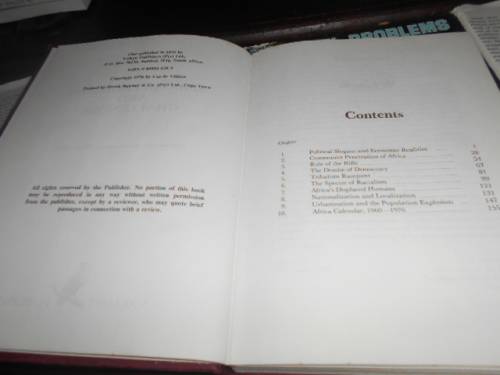 CAS DE VILLIERS - African Problems and Challenges - Valiant Publishers 1st ed  1976