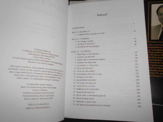 ANTON RUPERT LEWENSVERHAAL deur Ebbe Domisse & W ESTERHUYSE (Bestseller)