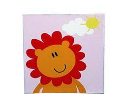 Canvas Lion Print by Smudge