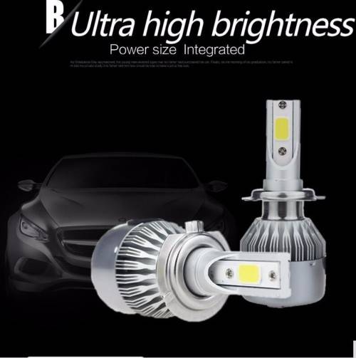 1Set 36W 3800LM COB Chip C6 LED Headlight H1 H3 H4 H7 H11