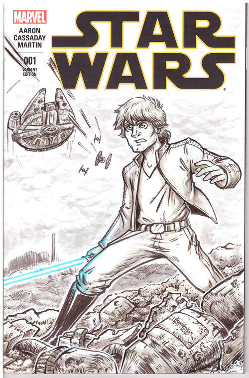 Star Wars #1 SA Artists Ed. - Ben Geldenhuys Original Art Cover