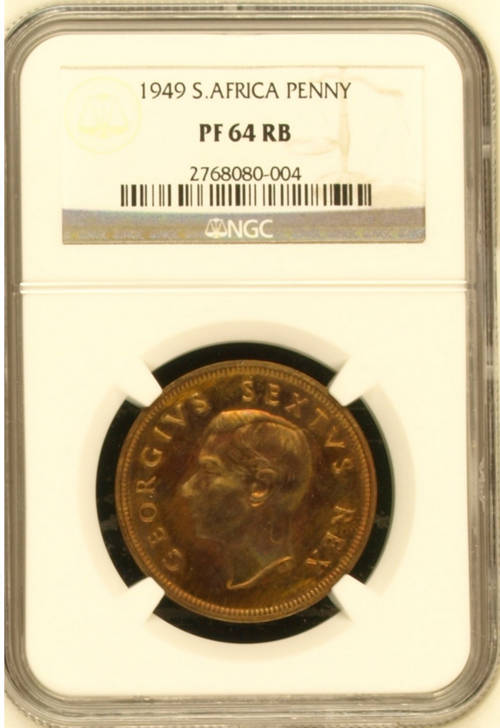 1949 NGC PF 64 RB 1 Penny. Second best at NGC.