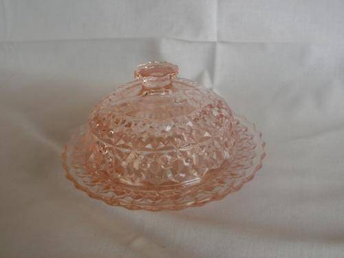Lovely Depression Glass Butter dish