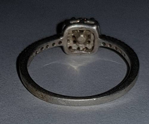 925 Sterling Silver Crystal Stone Ring