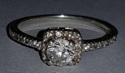 925 Sterling Silver Crystal Stone Ring