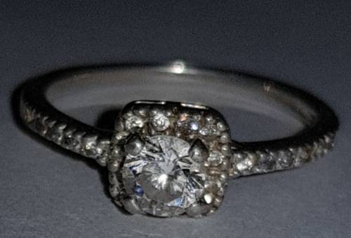 925 Sterling Silver Crystal Stone Ring