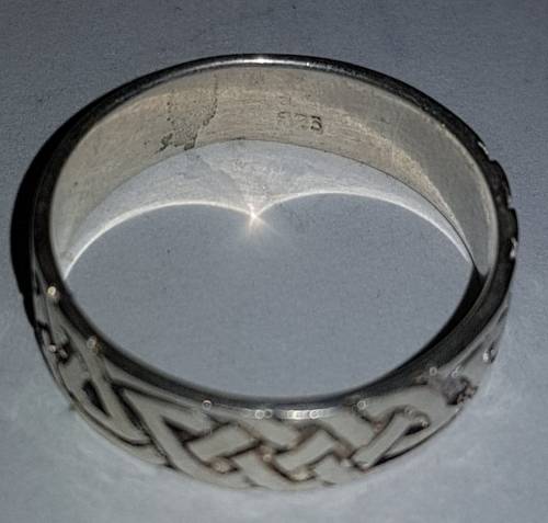 925 Sterling Silver Patterned Ring