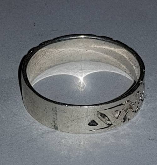 925 Sterling Silver Patterned Ring