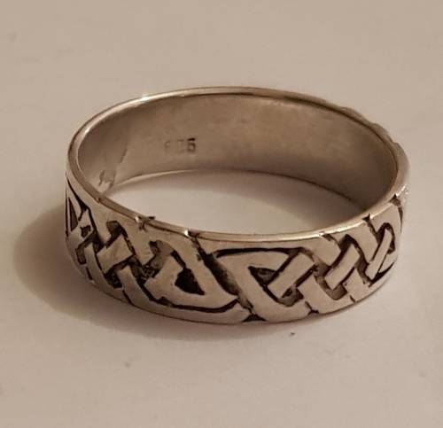 925 Sterling Silver Patterned Ring