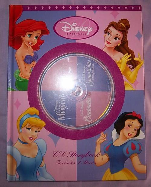 A DISNEY PRINCESSES BOOK WITH CD, X4 STORIES