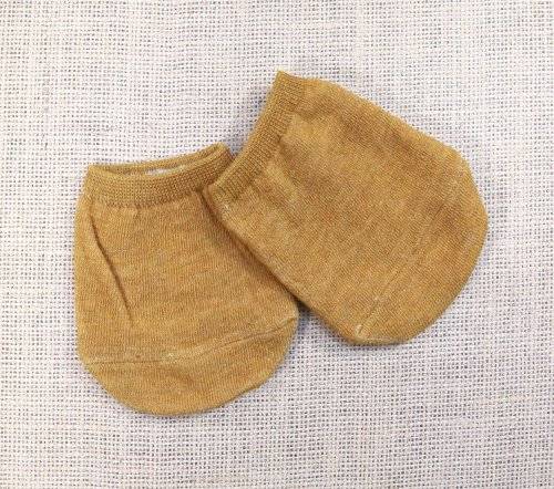 Half Socks - Toe Socks - Hidden Socks in Mustard Yellow