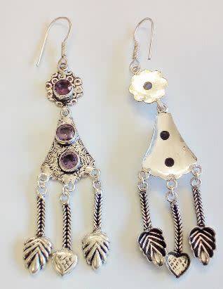 Handmade Amethyst Earrings - Gorgeous!